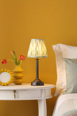 Dar Virgil Rechargeable Table Lamp Matt Black Base Only LED