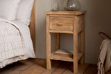 Nkuku Vivan Grooved Bedside Table Natural