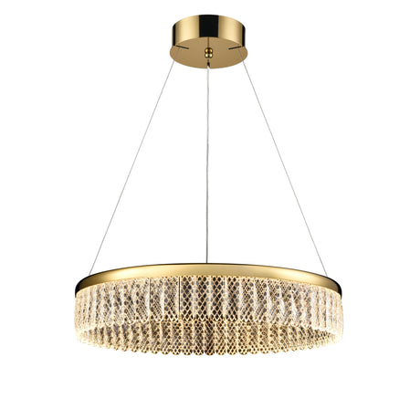 Franklite Victoria Single Tier LED Pendant Chandelier 60cm
