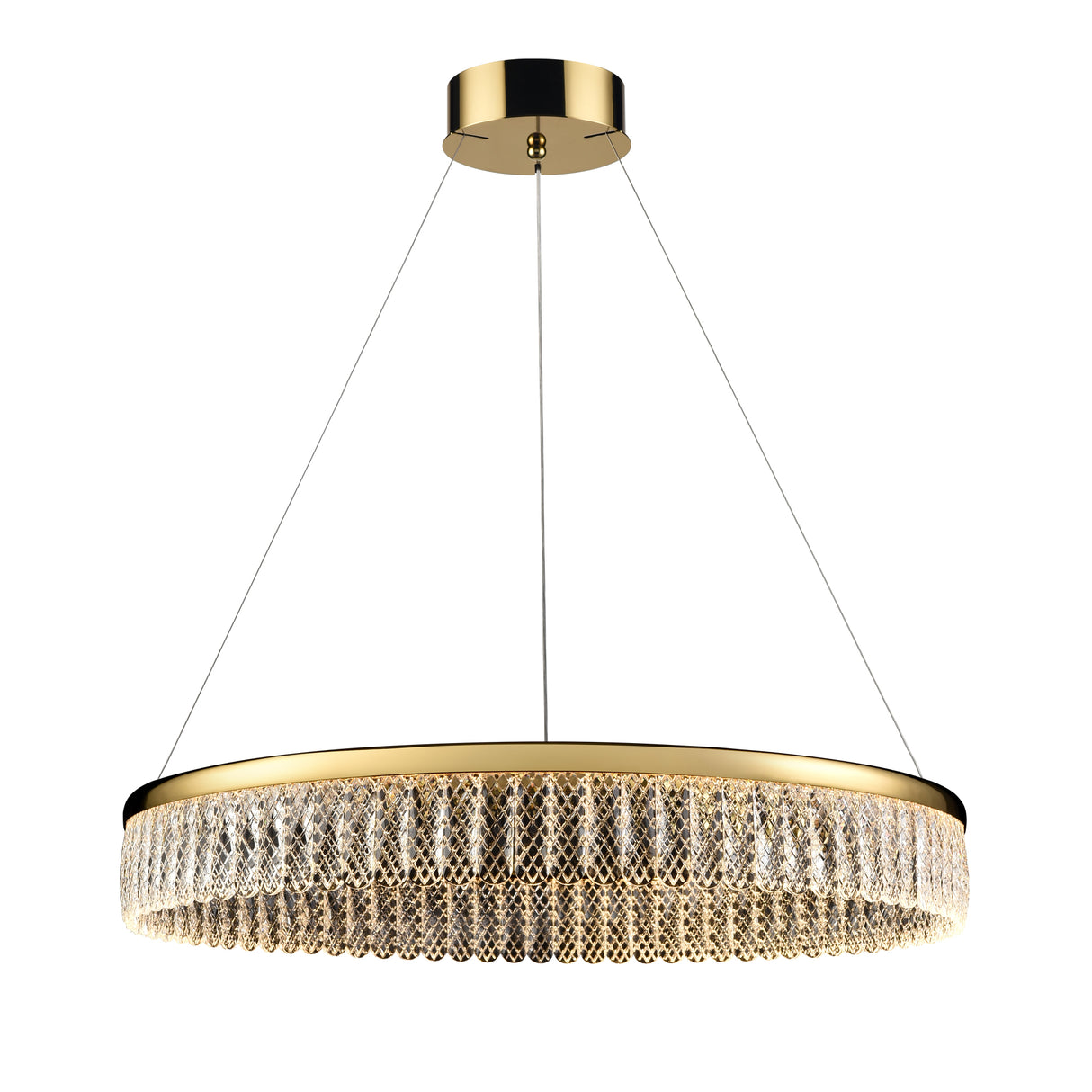 Franklite Victoria Single Tier LED Pendant Chandelier 80cm