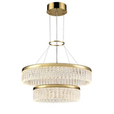 Franklite Victoria Double Tier LED Pendant Chandelier 60cm