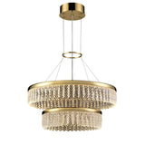 Franklite Victoria Double Tier LED Pendant Chandelier 60cm