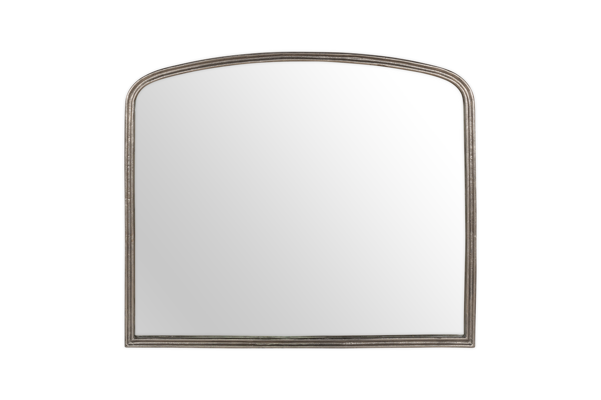 Nkuku Almora Wall Mirror Antique Nickle Large