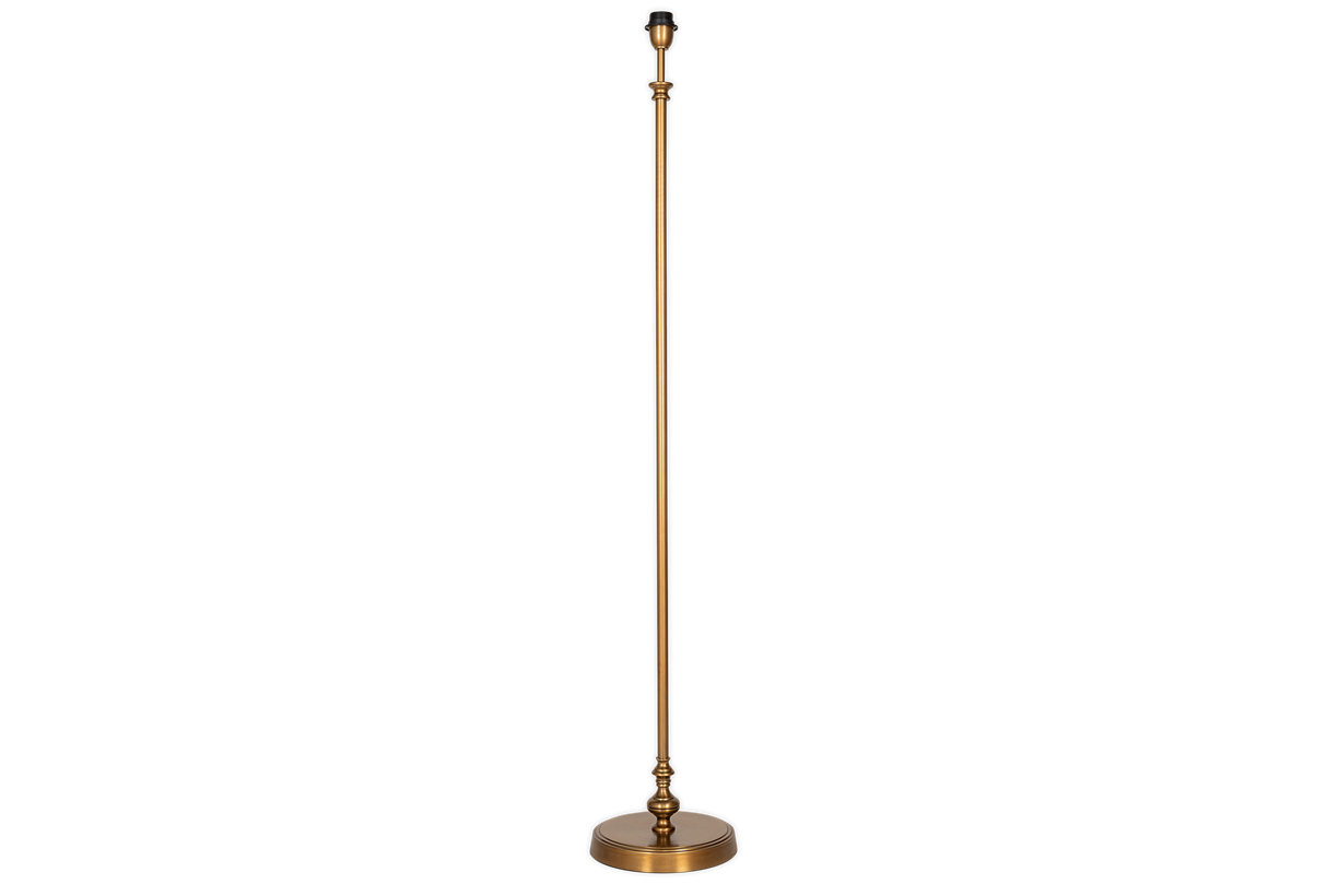 Nkuku Ehadi Antique Floor Lamp Antique Brass