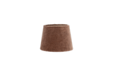 Nkuku Mendai Velvet & Linen Lampshade Mocha Small