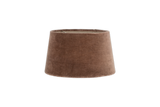 Nkuku Mendai Velvet & Linen Lampshade Mocha Medium