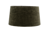 Nkuku Mendai Velvet & Linen Lampshade Moss Green Extra Large