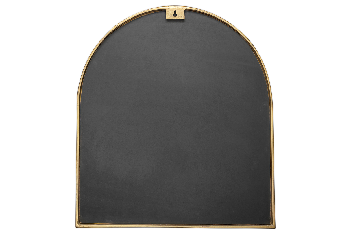 Nkuku Murwara Wall Mirror Antique Brass Small