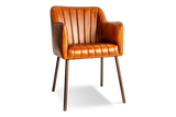 Nkuku Lal Leather Armchair Aged Tan