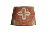 Nkuku Yatra Jute Kilim Lampshade Rust & Natural Large