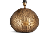 Nkuku Purana Etched Table Lamp Base Brass