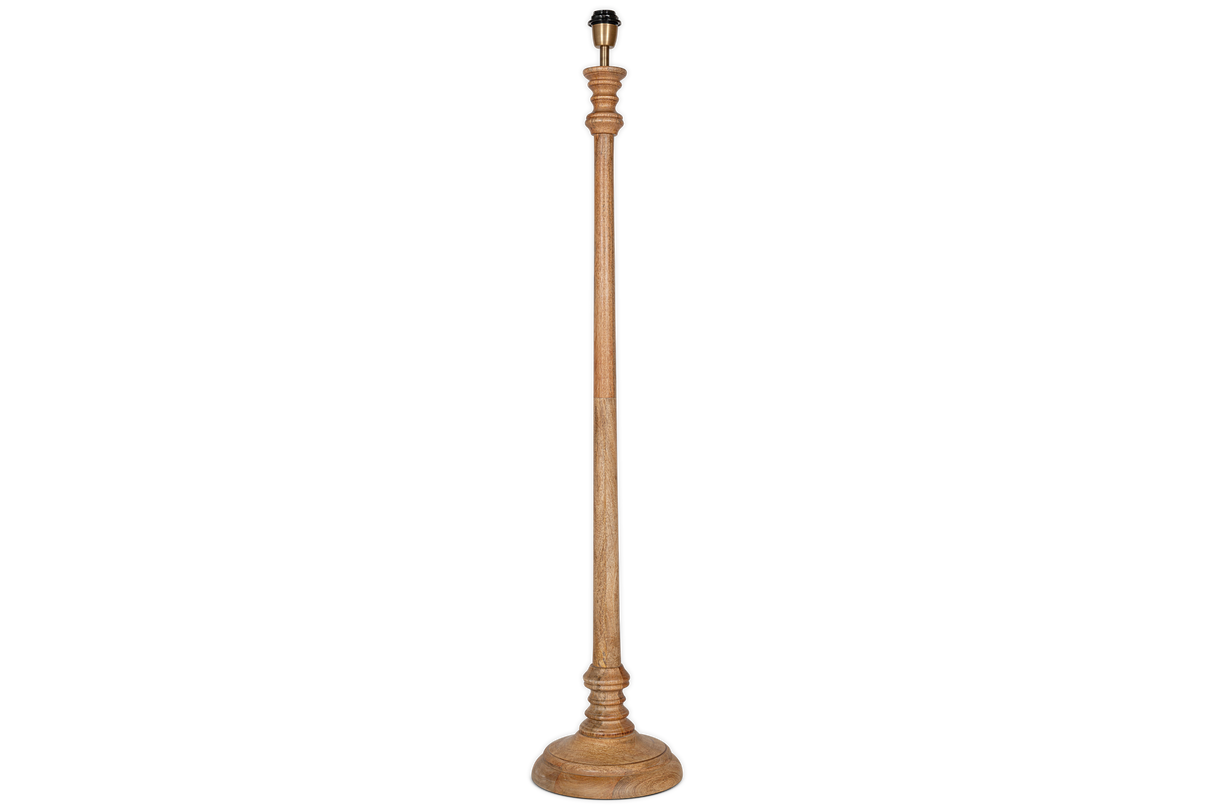 Nkuku Usha Classic Wooden Floor Lamp