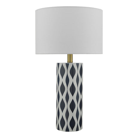 Dar Weylin Blue & White Table Lamp with Shade –  from Amos Lighting + Home