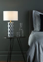 Dar Weylin Blue & White Table Lamp with Shade –  from Amos Lighting + Home