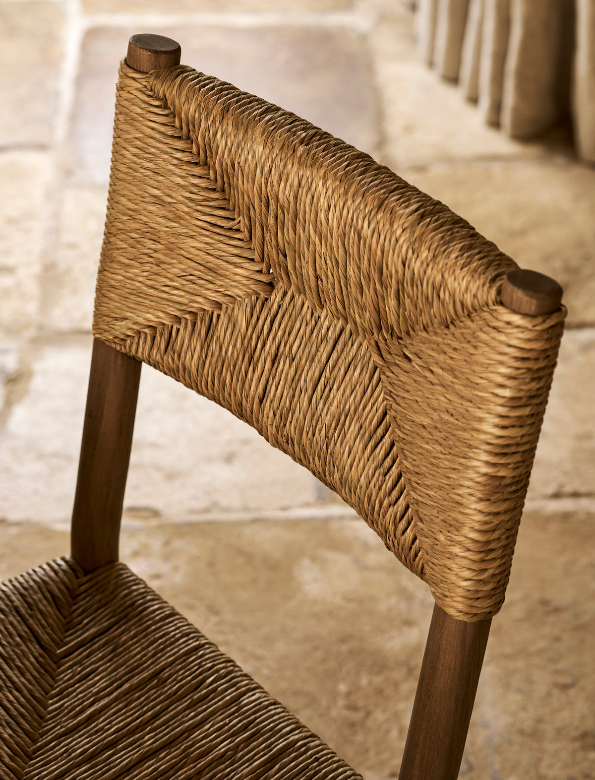 Garden Trading Wixford Dining Chair Oak Wood, Natural, Set of 2