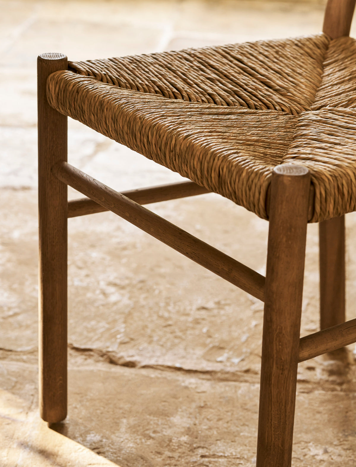 Garden Trading Wixford Dining Chair Oak Wood, Natural, Set of 2