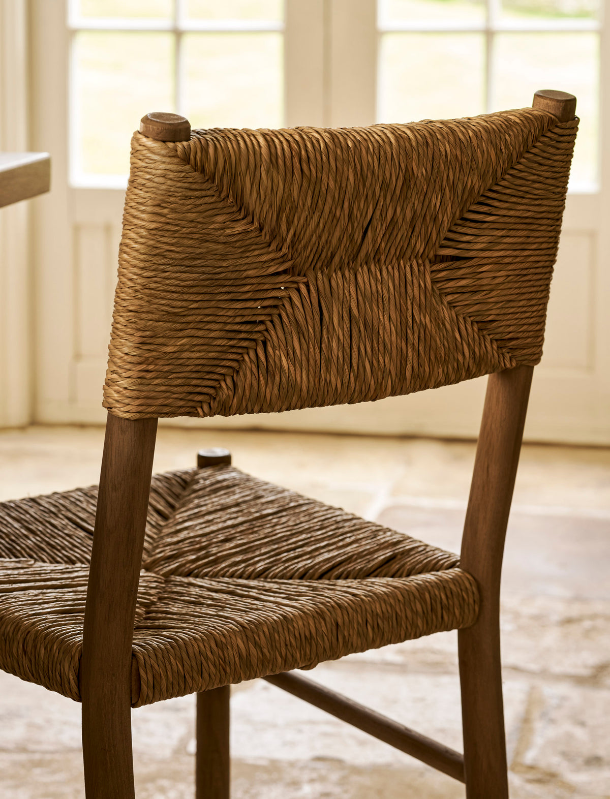 Garden Trading Wixford Dining Chair Oak Wood, Natural, Set of 2