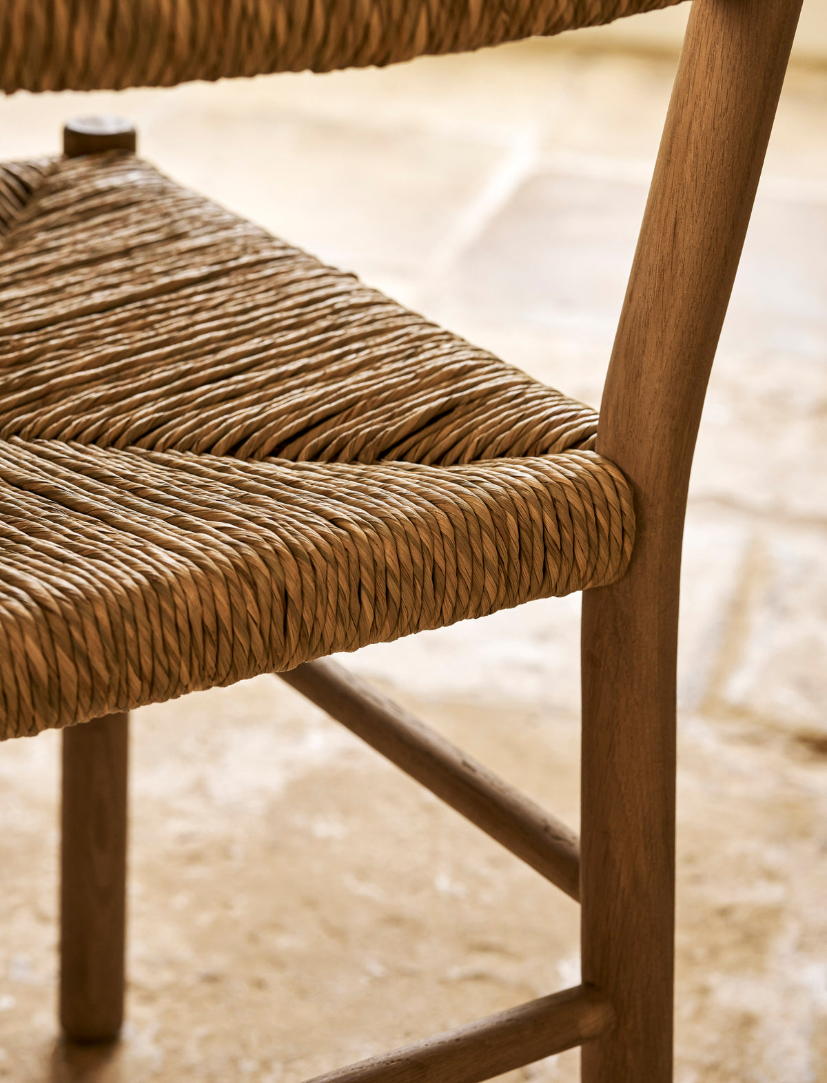 Garden Trading Wixford Dining Chair Oak Wood, Natural, Set of 2