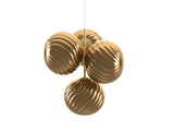 Tom Dixon Whirl Chandelier Small Gold LED