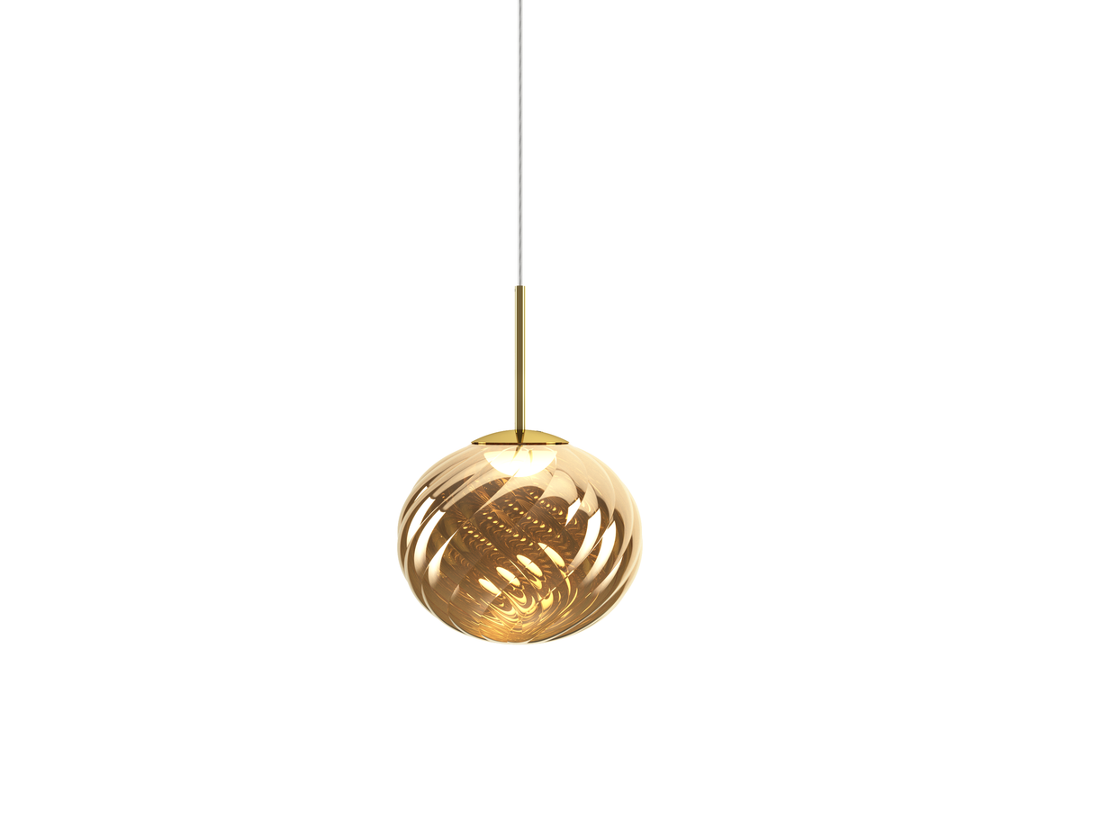 Tom Dixon Whirl Pendant 30cm Gold LED