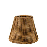 Dar Wicker Dark Brown Rattan Empire Shade 15cm
