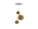 Tom Dixon Whirl Pendant System Trio Round Gold LED