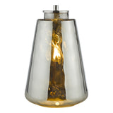 Dar Wycliffe Table Lamp Smoked Glass With Shade –  from Amos Lighting + Home