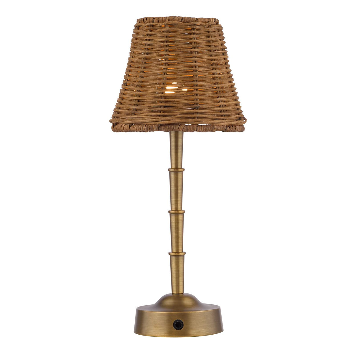 Dar Wyman Rechargeable Table Lamp Antique Bronze Base Only LED