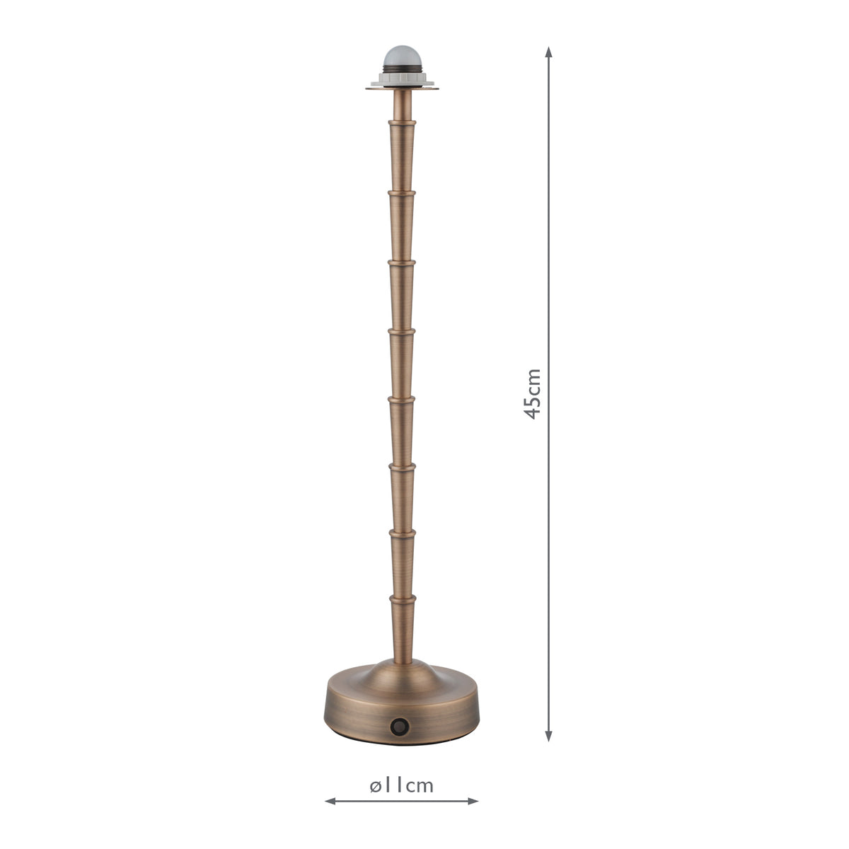 Dar Wyman Rechargeable LED Table Lamp Antique Bronze Base Only