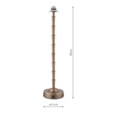 Dar Wyman Rechargeable LED Table Lamp Antique Bronze Base Only