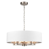 Franklite Windsor 5lt Pendant satin nickel