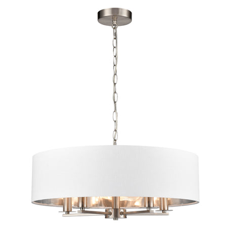 Franklite Windsor 5lt Pendant satin nickel