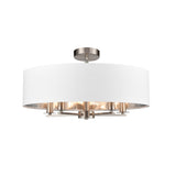 Franklite Windsor 5lt Pendant satin nickel