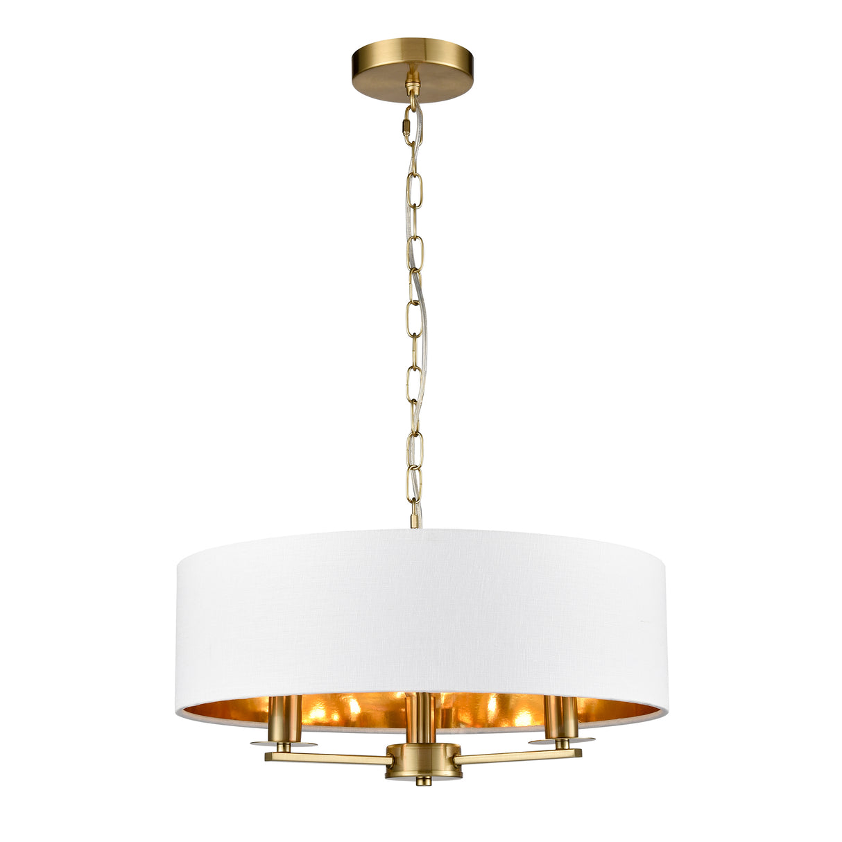 Franklite Windsor 3lt Pendant aged brass