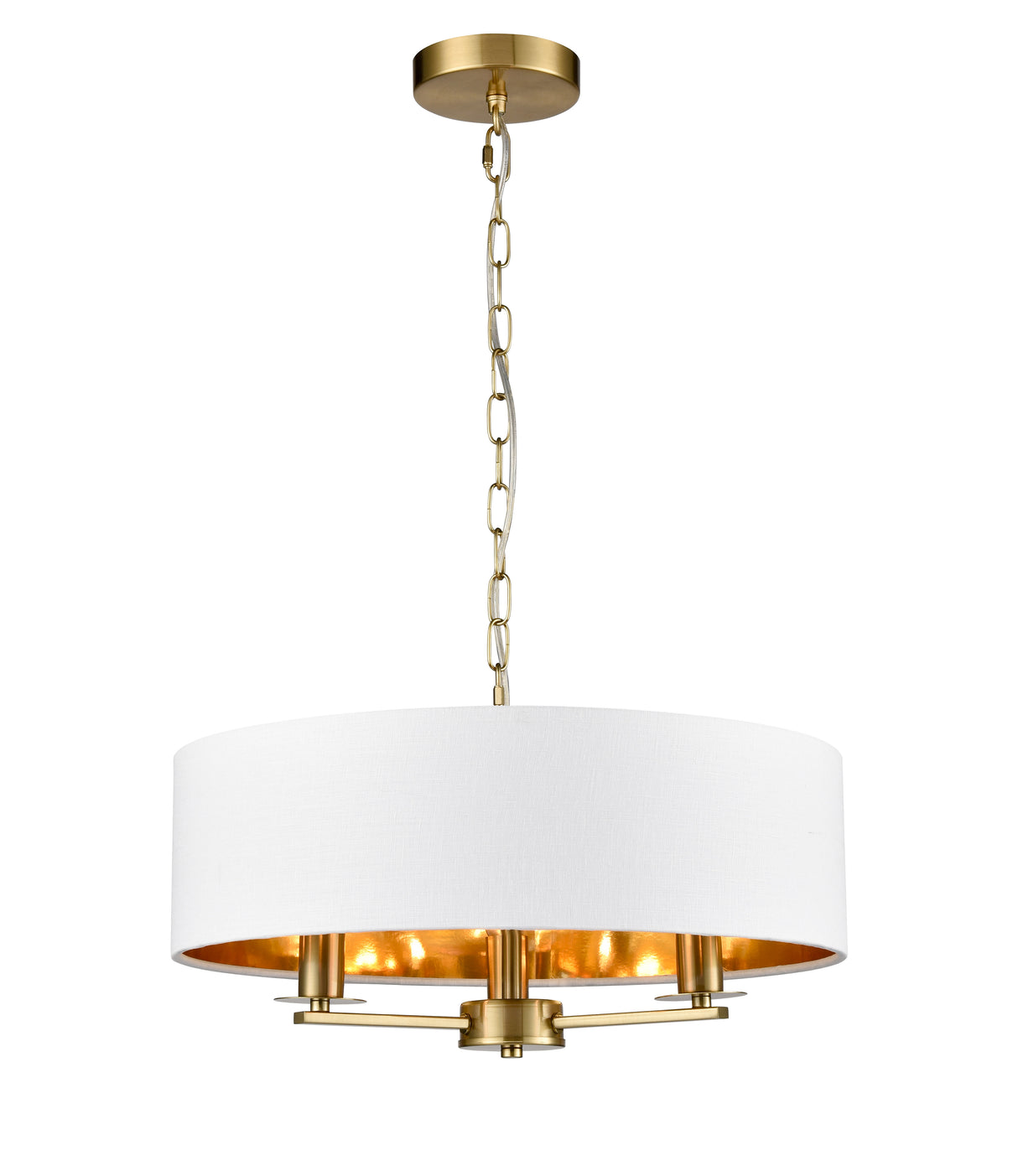 Franklite Windsor 3lt Pendant aged brass