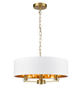 Franklite Windsor 3lt Pendant aged brass