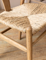 Garden Trading Chilthorne Wishbone Dining Chair Ash Wood, Natural, Set of 2