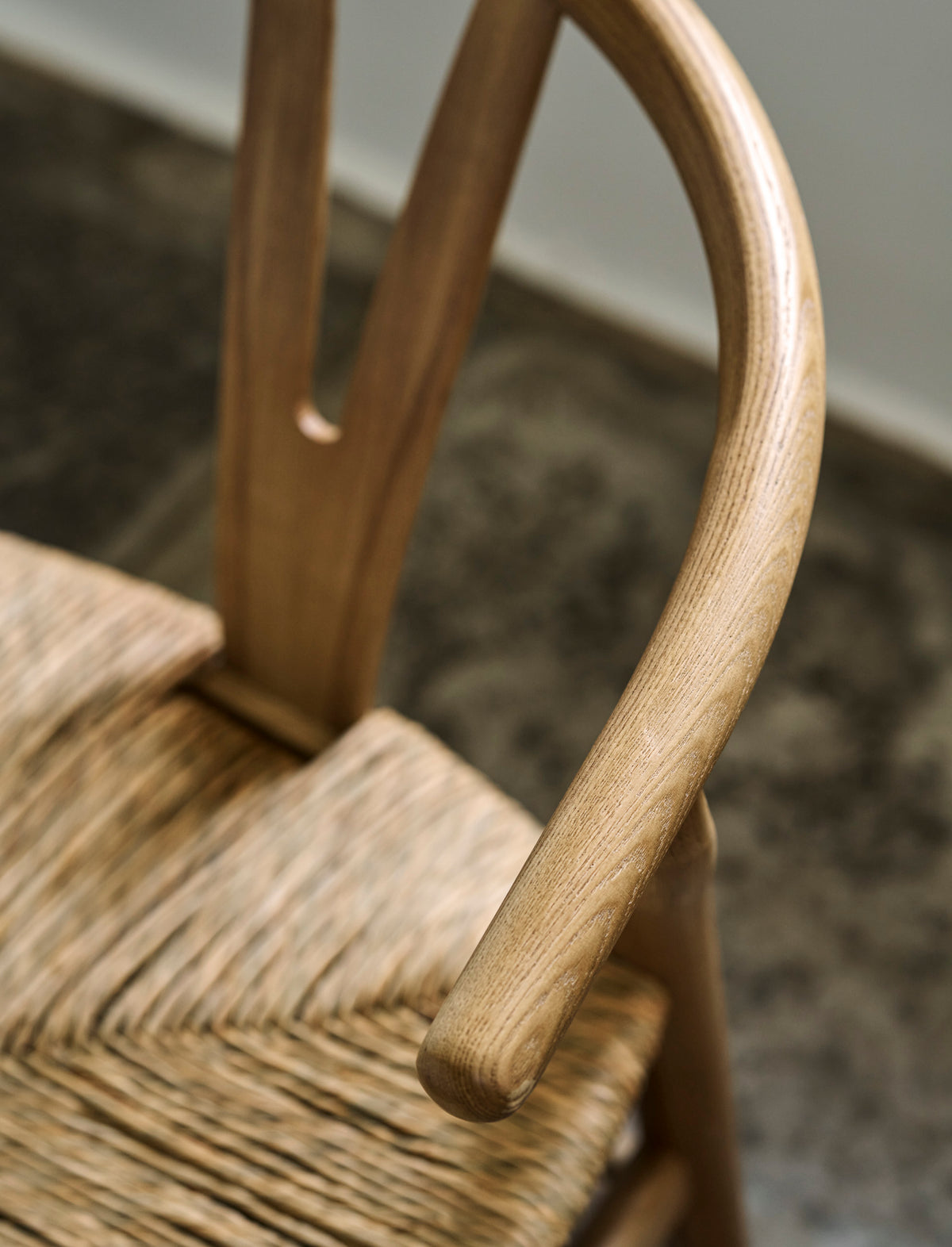 Garden Trading Chilthorne Wishbone Dining Chair Ash Wood, Natural, Set of 2
