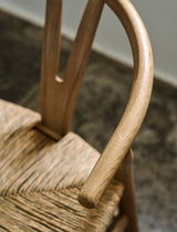 Garden Trading Chilthorne Wishbone Dining Chair Ash Wood, Natural, Set of 2