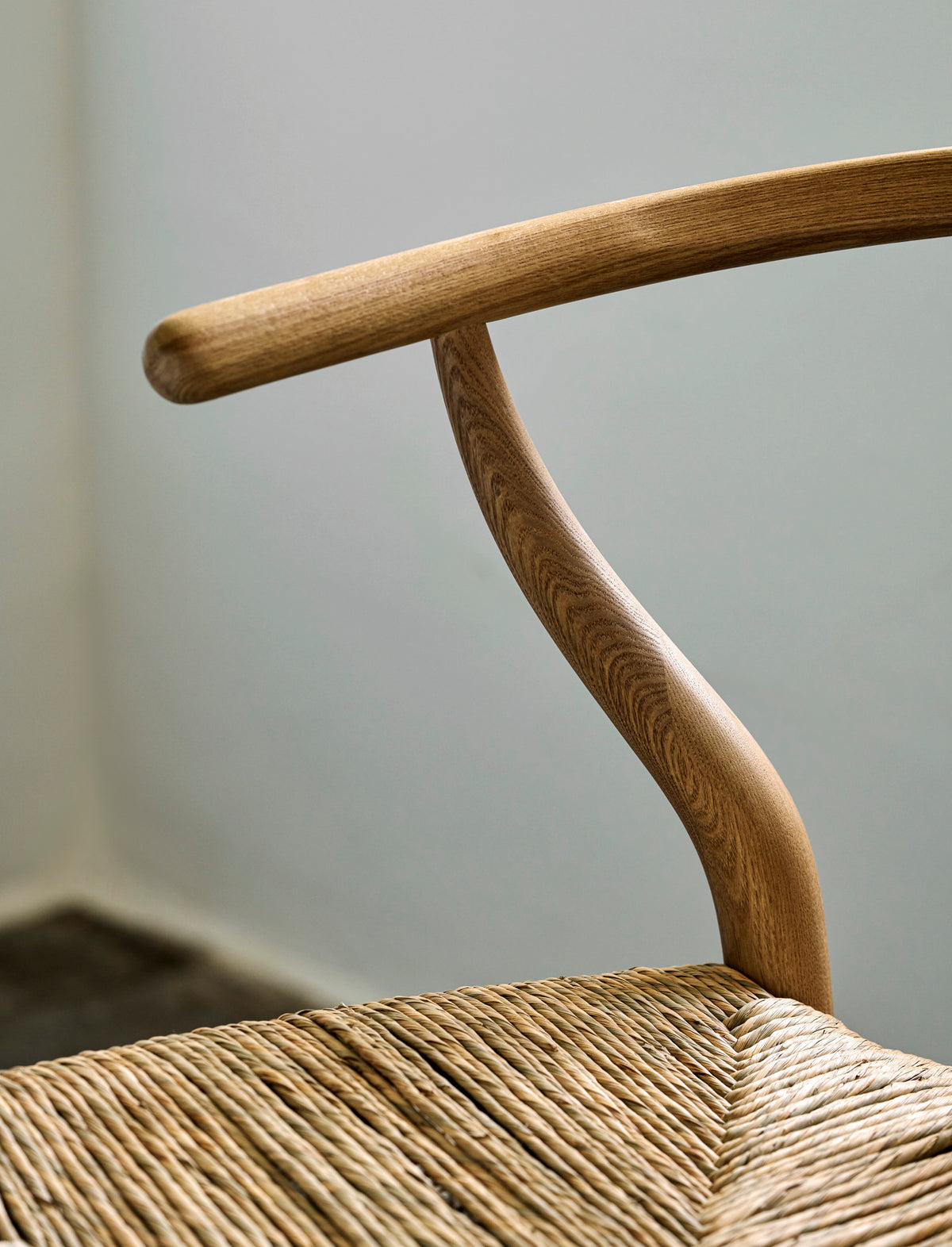 Garden Trading Chilthorne Wishbone Dining Chair Ash Wood, Natural, Set of 2