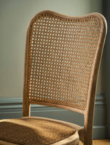 Garden Trading Fairlight Rattan Stacking Dining Chair Elm Wood, Natural, Set of 2
