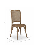 Garden Trading Fairlight Rattan Stacking Dining Chair Elm Wood, Natural, Set of 2