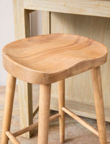 Garden Trading Lilley Bar Stool Ash Wood, Natural