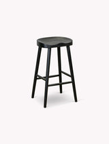 Garden Trading Lilley Bar Stool Elm Wood, Black