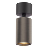Dar Yamis Single Spotlight Knurled Bronze and Matt Black