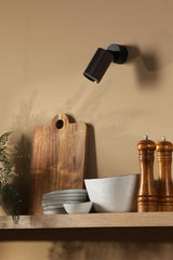 Dar Yamis Single Spotlight Knurled Bronze and Matt Black