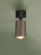 Dar Yamis Single Spotlight Knurled Bronze and Matt Black