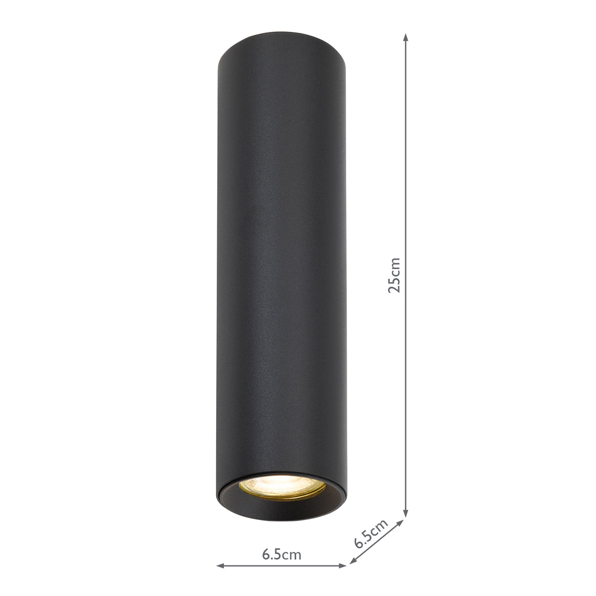 Dar Yamis 2 Light Wall Light Matt Black