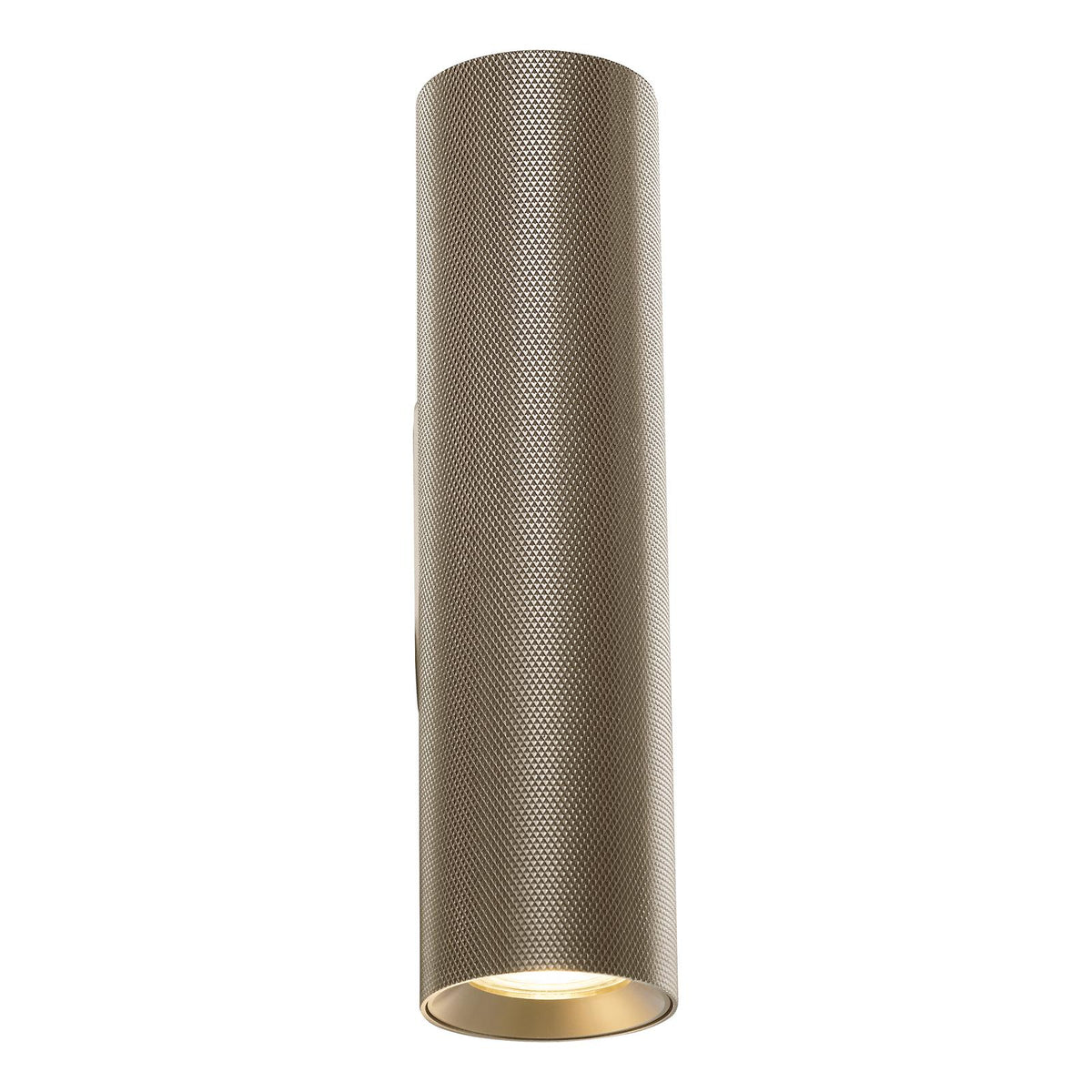Dar Yamis 2 Light Wall Light Knurled Bronze