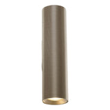 Dar Yamis 2 Light Wall Light Knurled Bronze